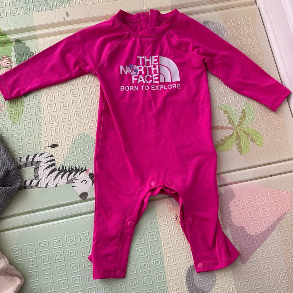 The North Face 40+ UPF Fuchsia Kids One Piece